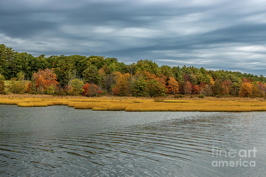 Autumn Colors on the New Meadows River Photograph by Elizabeth Dow