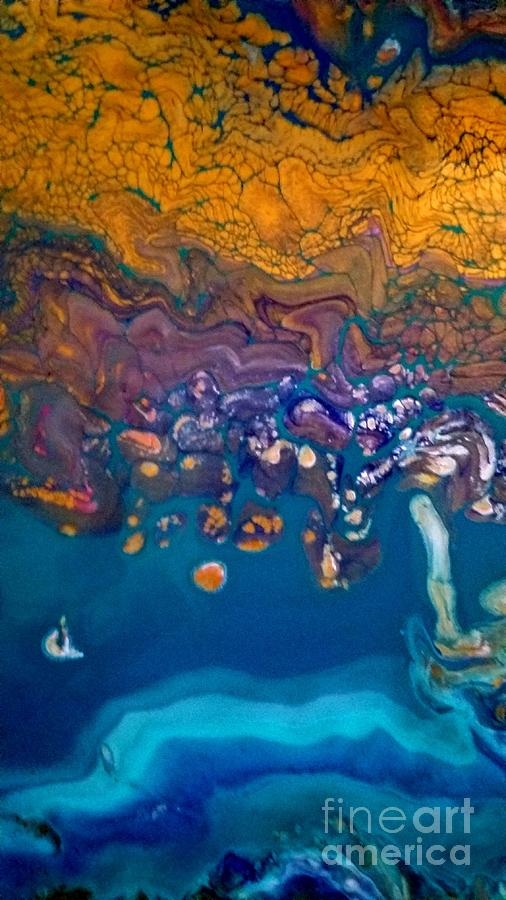 Sapphire Bronze No 2 in Acrylic Painting by Expressions By Stephanie