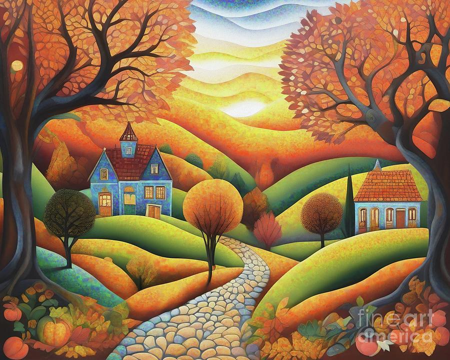 Autumn Colours - 02408 Digital Art by Philip Preston