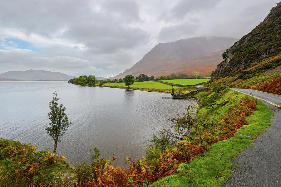 Autumn Colours of Crummock Waters Photograph by Shirley Mitchell