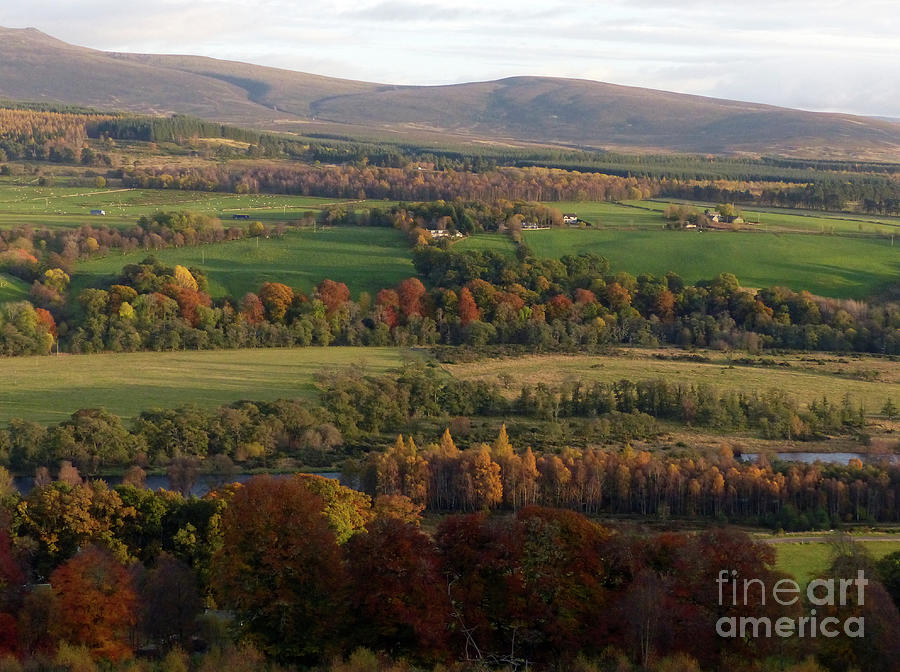 Autumn colours - River  Spey and Ben Rinnes Photograph by Phil Banks