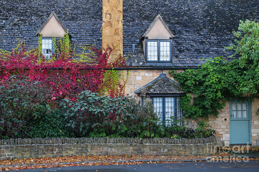 Autumn Cottage Stanton Photograph by Tim Gainey