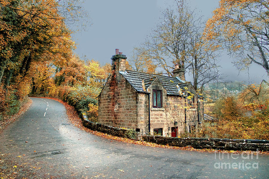 Autumn Day Cottage in Ashover Photograph by Alison Chambers - Fine Art ...