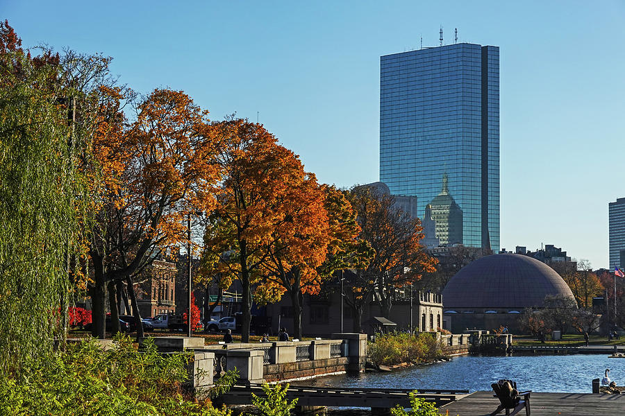 Autumn day on the Charles River Esplanade Boston Massachusetts Photograph by Toby McGuire