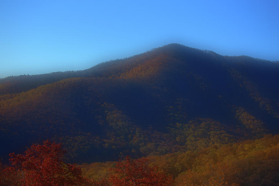 autumn days highest point area in Blue Ridge Parkway 2 Photograph by