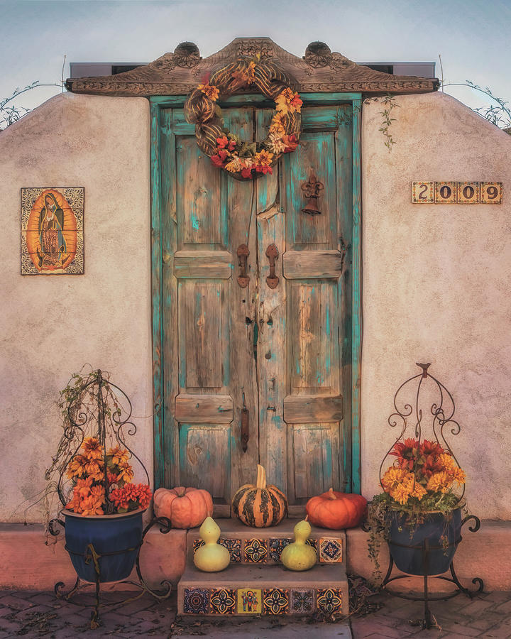 Autumn Doors in Old Mesilla Photograph by Susan Rissi Tregoning