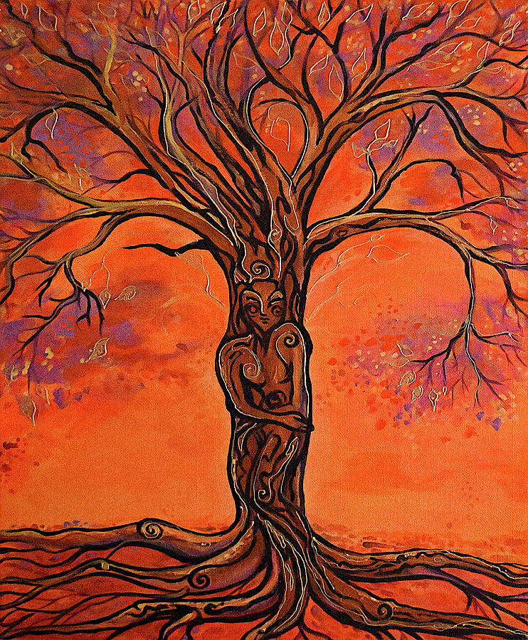 Autumn Dryad Painting by Katherine Nutt - Fine Art America