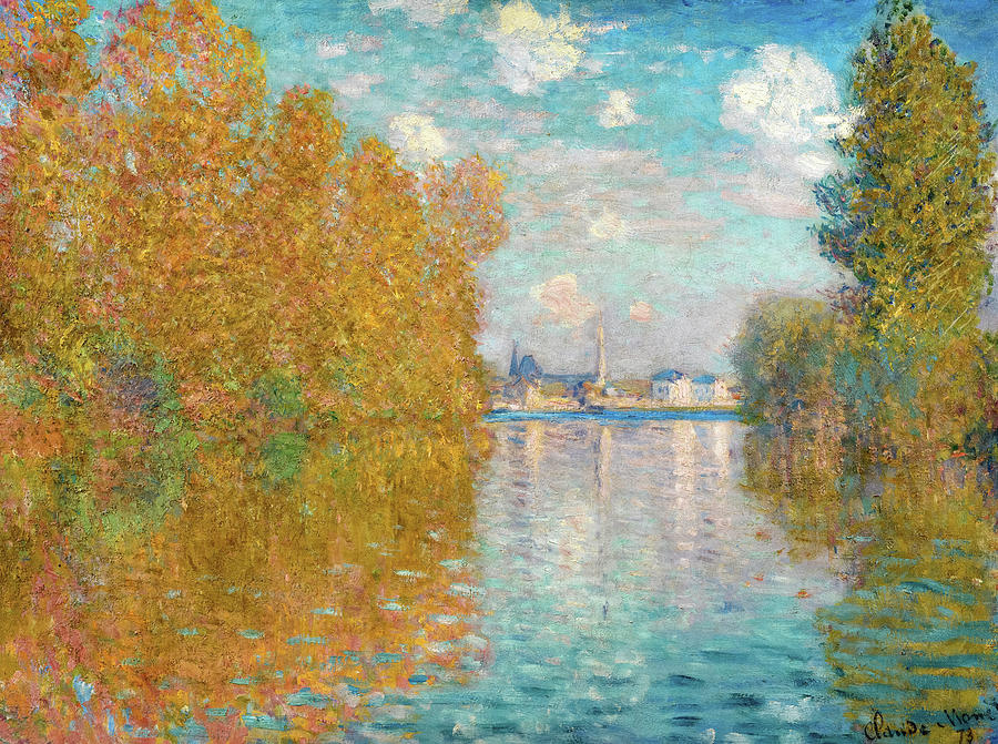 Autumn Effect at Argenteuil, France, 1873 Painting by Claude Monet ...