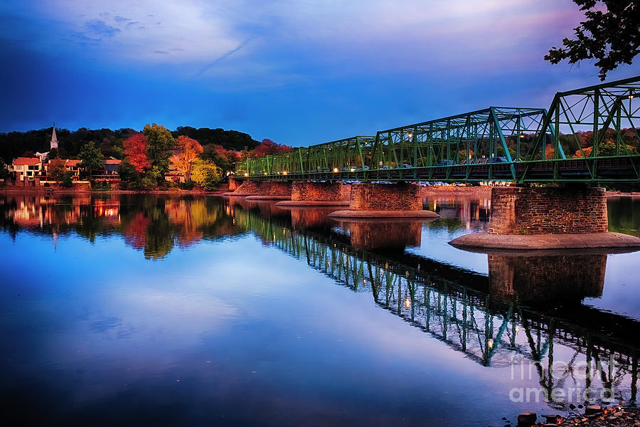 autumn-evening-view-of-the-new-hope-lambertville-bridge-photograph-by