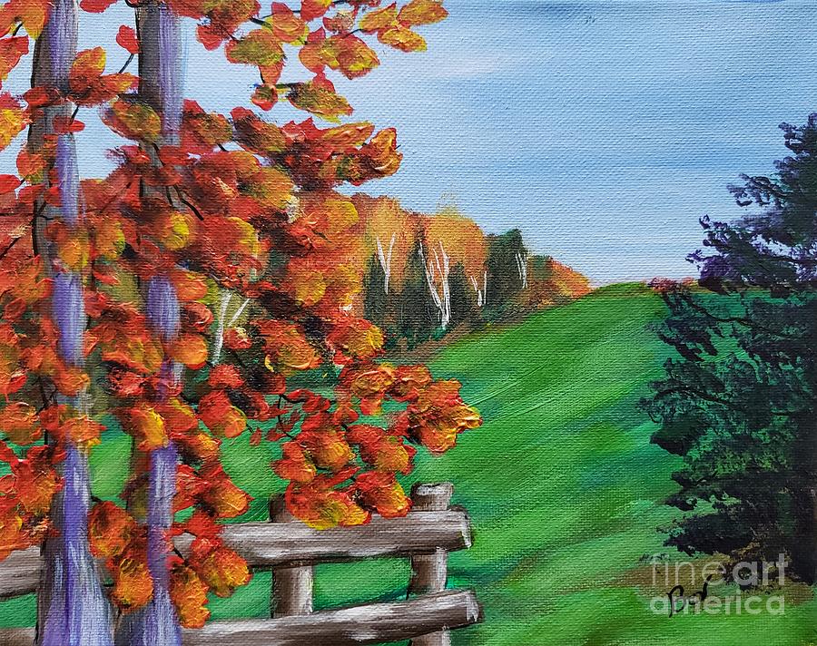Fall Painting - Autumn Fields by Beverly Livingstone
