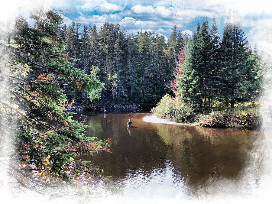 Autumn Fly Fishing in Maine Photograph by Russ Considine