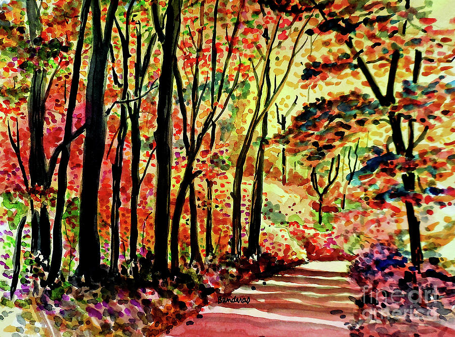 Autumn Forest 2024 Painting by Terry Banderas