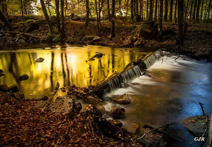 Autumn Forest Creek Near Blairforesthurst  L A S Digital Art