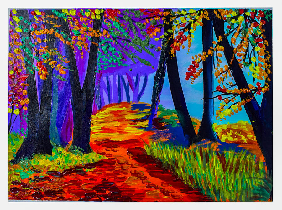 Autumn Forest Painting by J J - Fine Art America