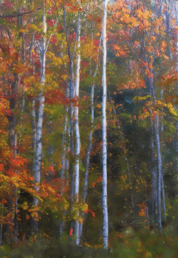 Autumn Forest Painting 1 Painting by Dan Sproul