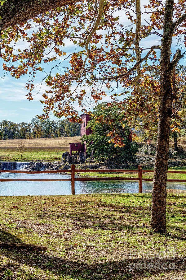 Autumn Framed Dillard Mill Photograph by Jennifer White