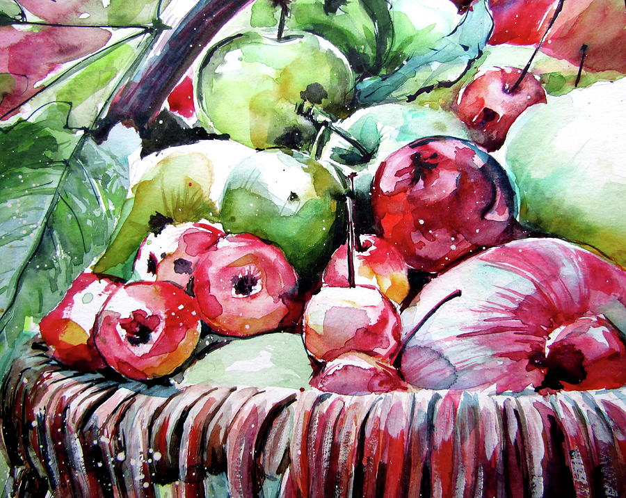 Autumn fruits cd Painting by Kovacs Anna Brigitta