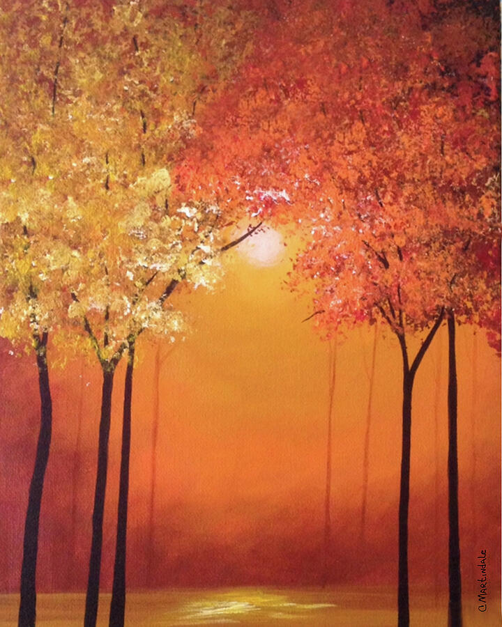 Autumn Glow Painting by Carole Martindale - Fine Art America