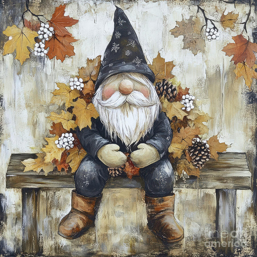 Gnome factory fall painting