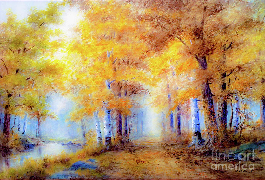 Fall Painting -  Autumn Grace by Jane Small