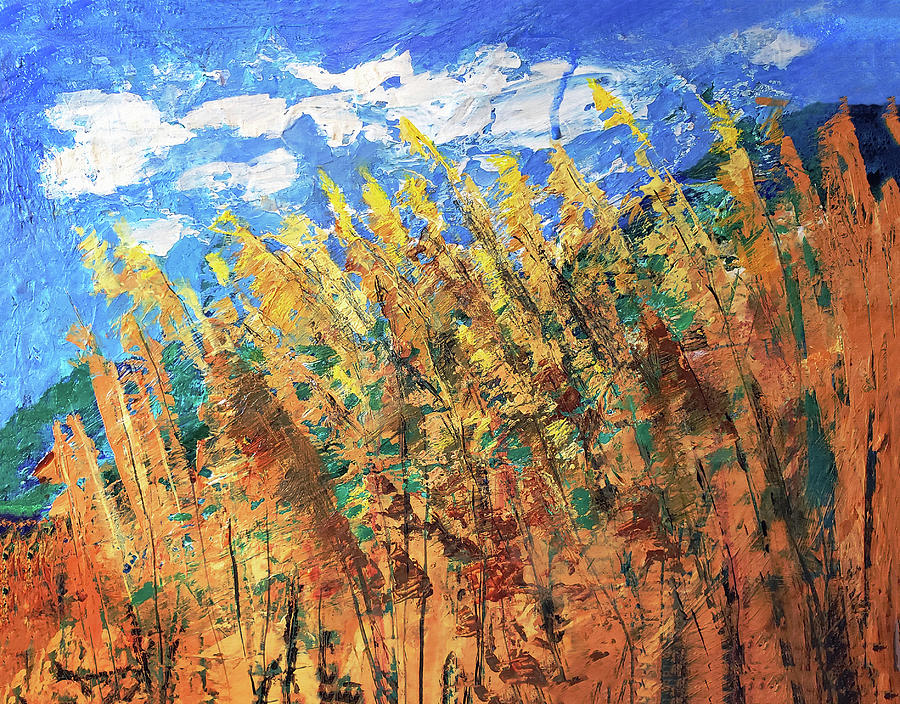 Autumn Grasses Painting by Sharon Williams Eng