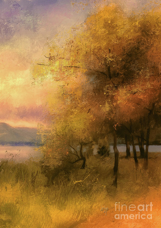 Autumn Grove Digital Art by Lois Bryan