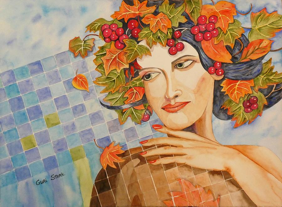 Autumn Painting - Autumn by Guri Stark Autumn Painting - Autumn by Guri Stark