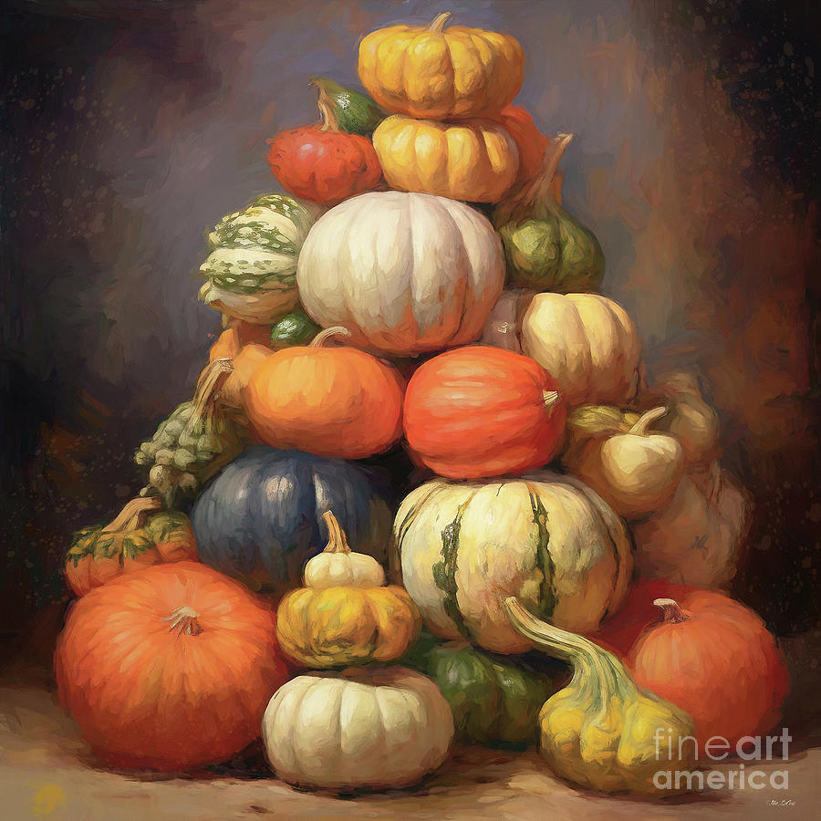 Autumn Harvest Painting by Tina LeCour