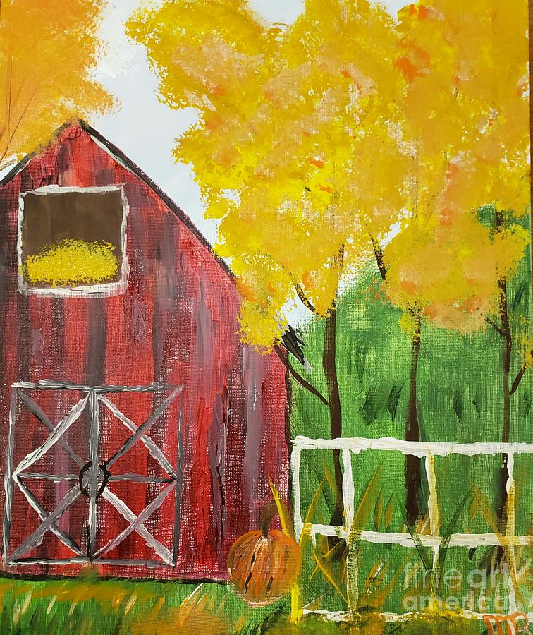 Autumn Has Come Painting by Donna Brown