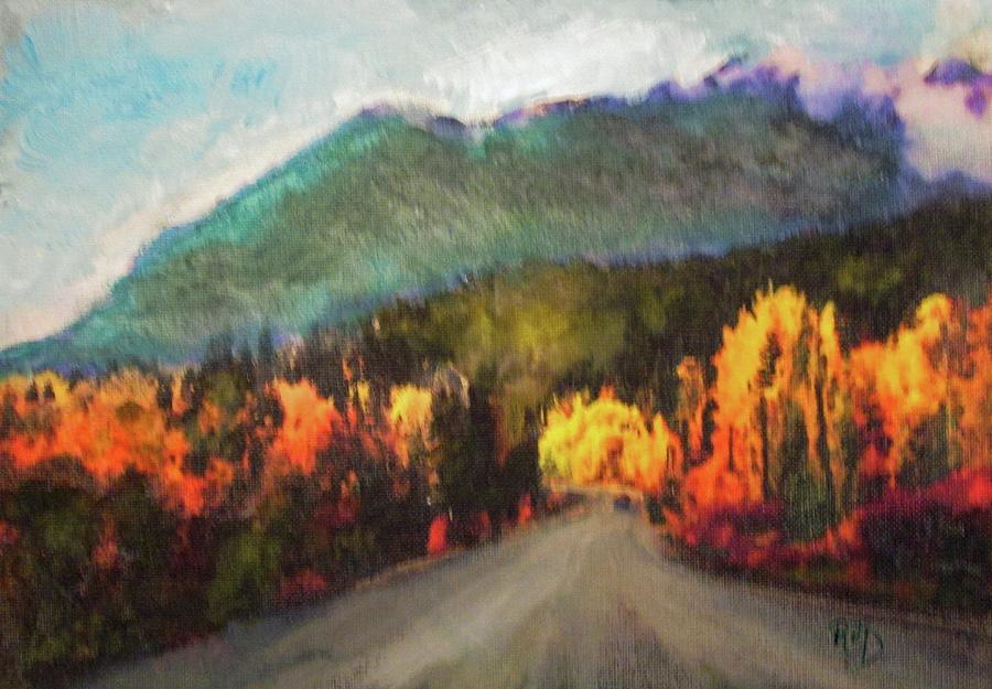 Autumn Highway Painting by Richard James Digance