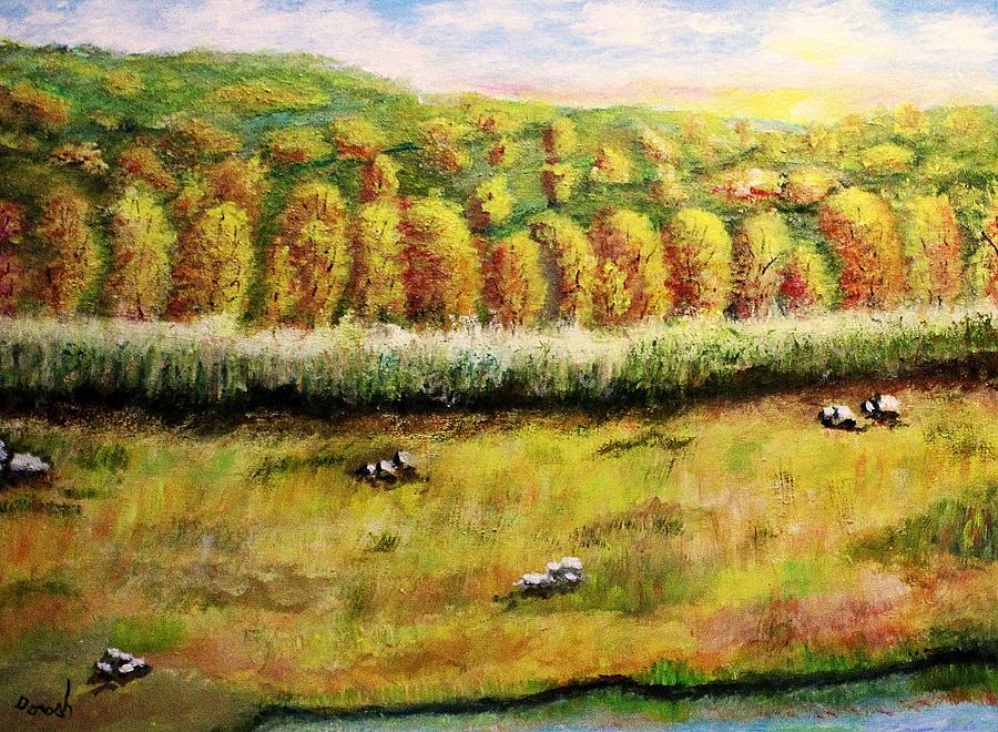 Autumn Hills Painting by Gregory Dorosh