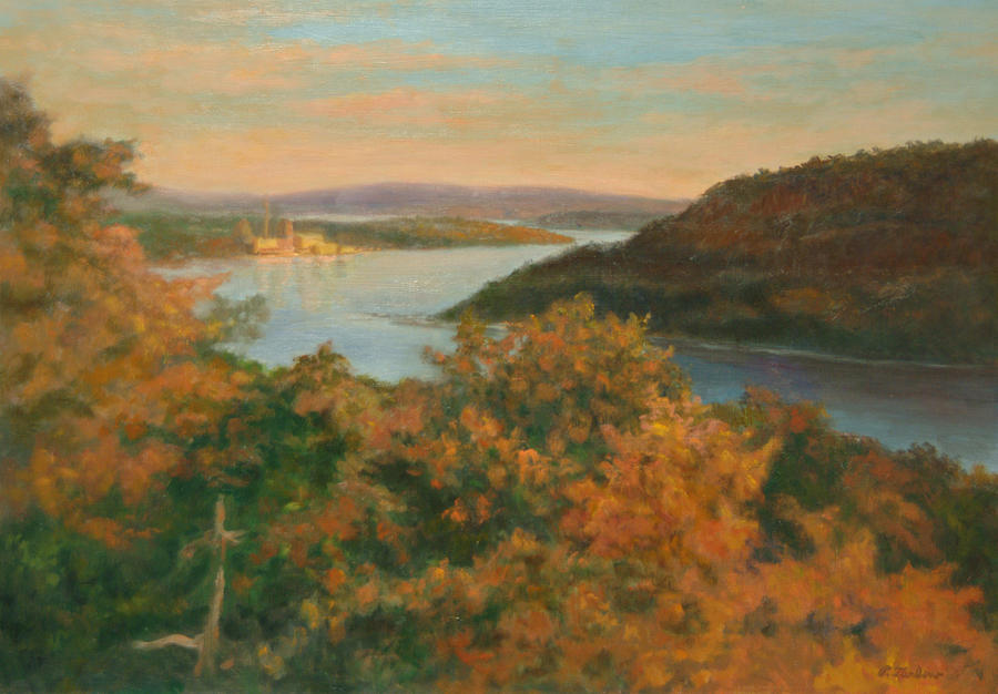Landscape Painting - Autumn Hudson Highlands by Phyllis Tarlow Landscape Painting - Autumn Hudson Highlands by Phyllis Tarlow