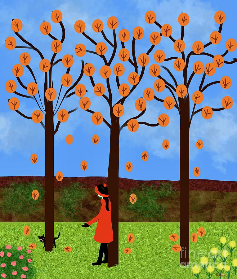Autumn illustration  Digital Art by Elaine Hayward