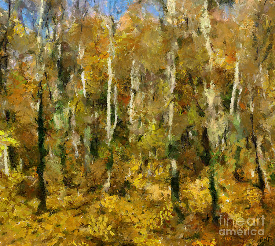 Autumn In A Beech Forest Painting