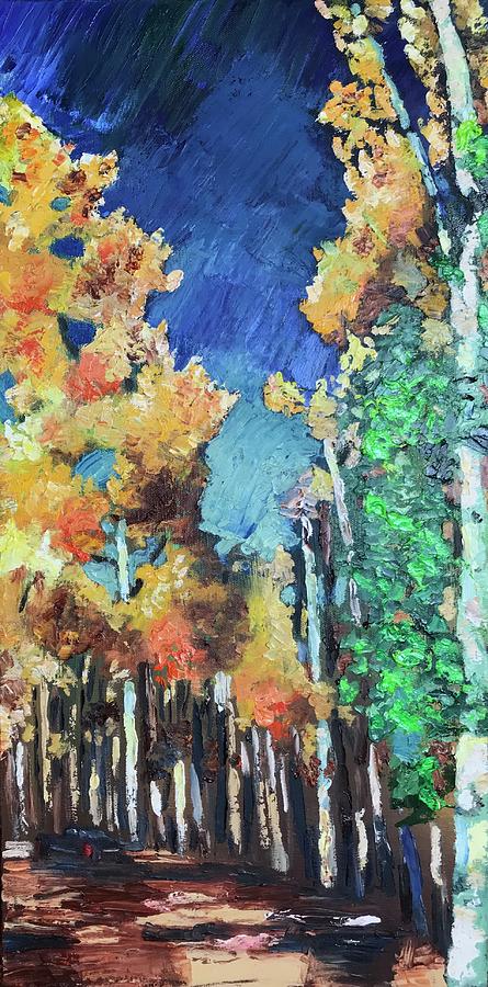 Autumn in Colorado, gift, impressionism Painting by Geeta Yerra
