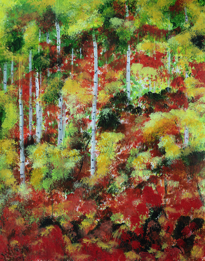Autumn in Colorado Painting by Mark Ross
