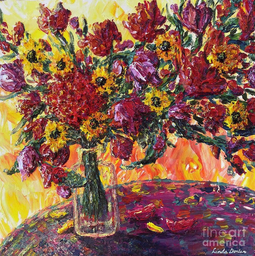 Autumn in Full BOOM Painting by Linda Donlin