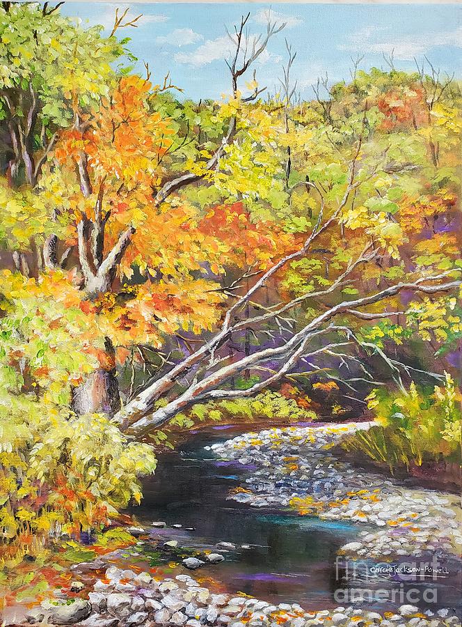 Autumn in Indiana Painting by Carole Powell