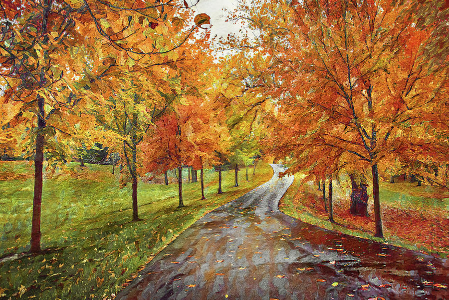 Autumn in Kentucky Painting by Hillary Kladke