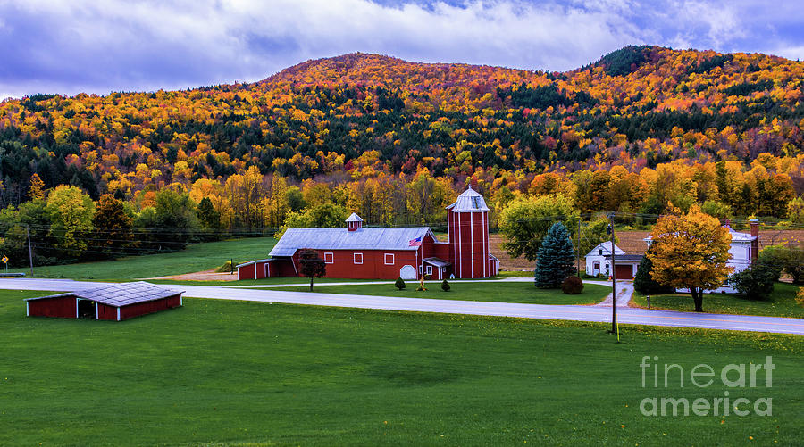 Autumn in Montgomery Vermont Photograph by New England Photography