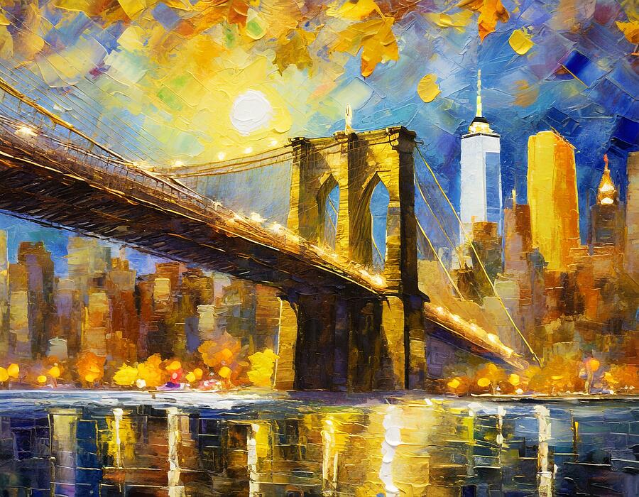 Autumn in New York Mixed Media by Susan Rydberg