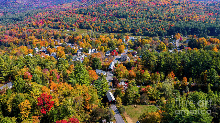 Autumn in Northfield Falls Vermont  Photograph by New England Photography