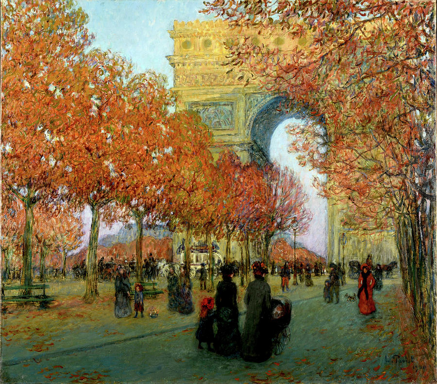 Autumn in Paris Digital Art by Gary Grayson