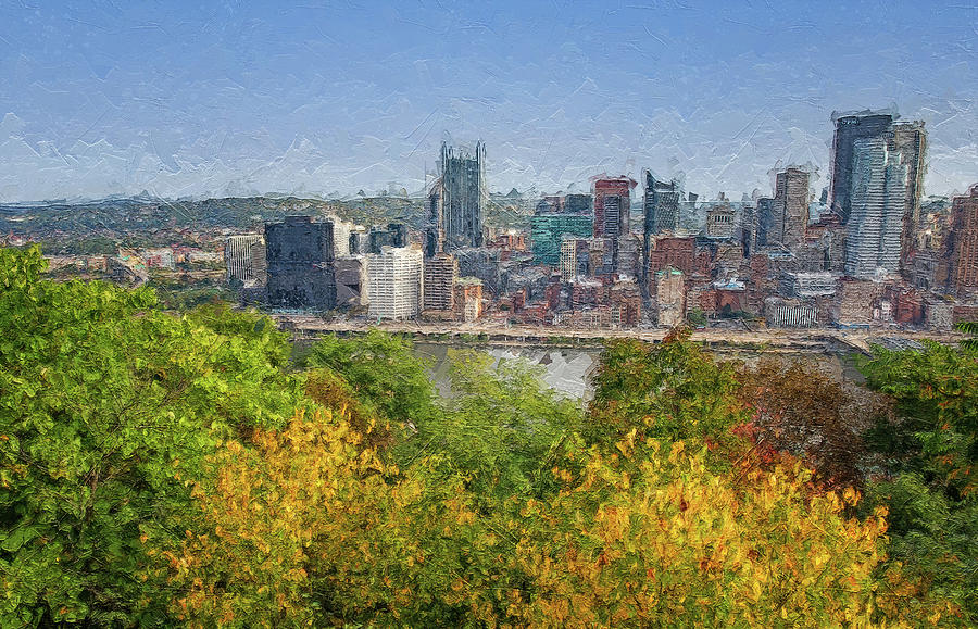 Autumn In Pittsburgh Pennsylvania Painting by Dan Sproul