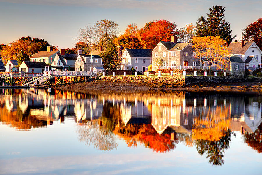 Autumn in Portsmouth, New Hampshire Photograph by DenisTangneyJr