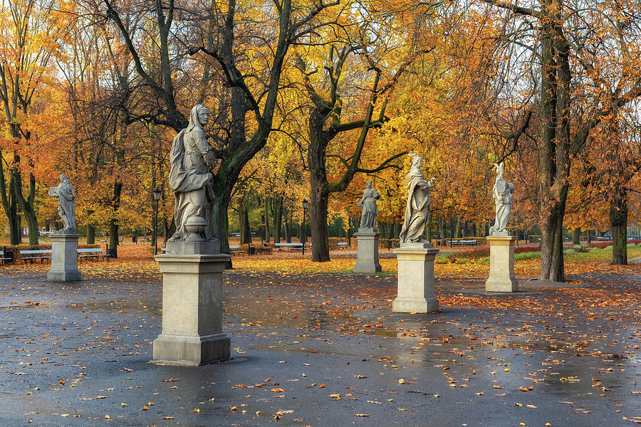 Autumn In Saxon Garden In Warsaw Photograph by Artur Bogacki