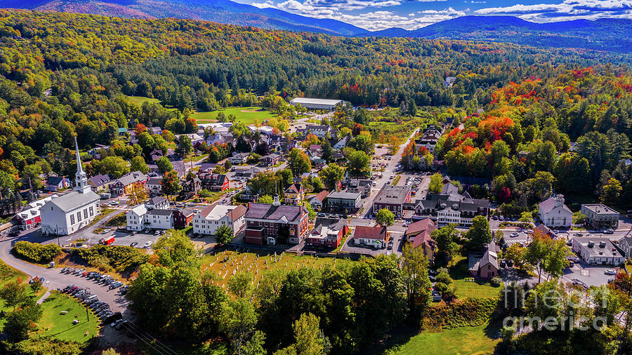 Autumn in Stowe Vermont Photograph by New England Photography