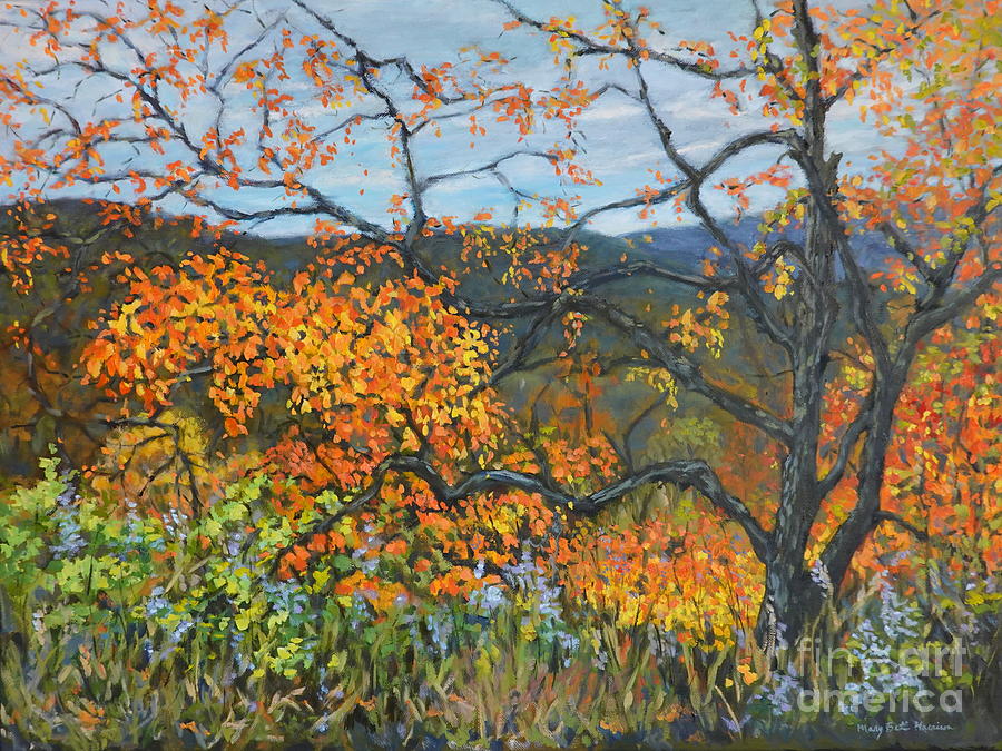 Autumn in the Blue Ridge Painting by Mary Beth Harrison