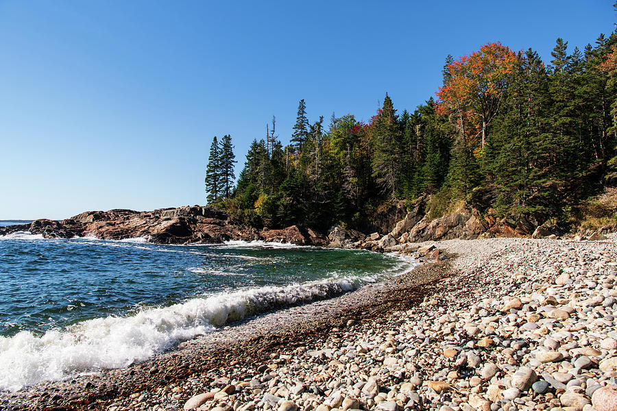 Autumn at Little Hunters Beach Photograph by Rose Guinther