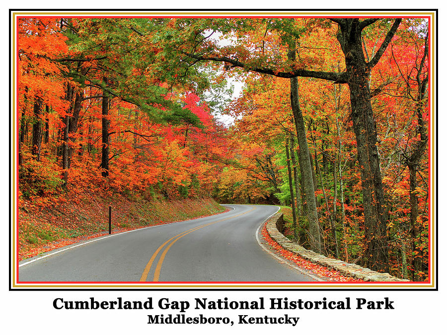 Autumn in the Cumberland Gap Poster Photograph by Robert Harris